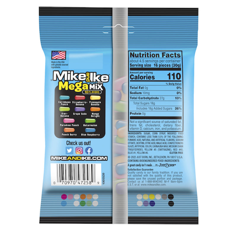 MIKE&IKE Mega Mix - Peg Bag 141g
