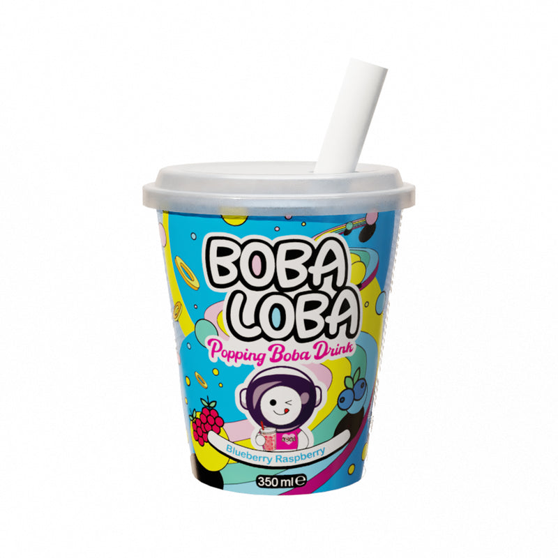 BOBA LOBA Popping Boba -  Blueberry Raspberry 350ml