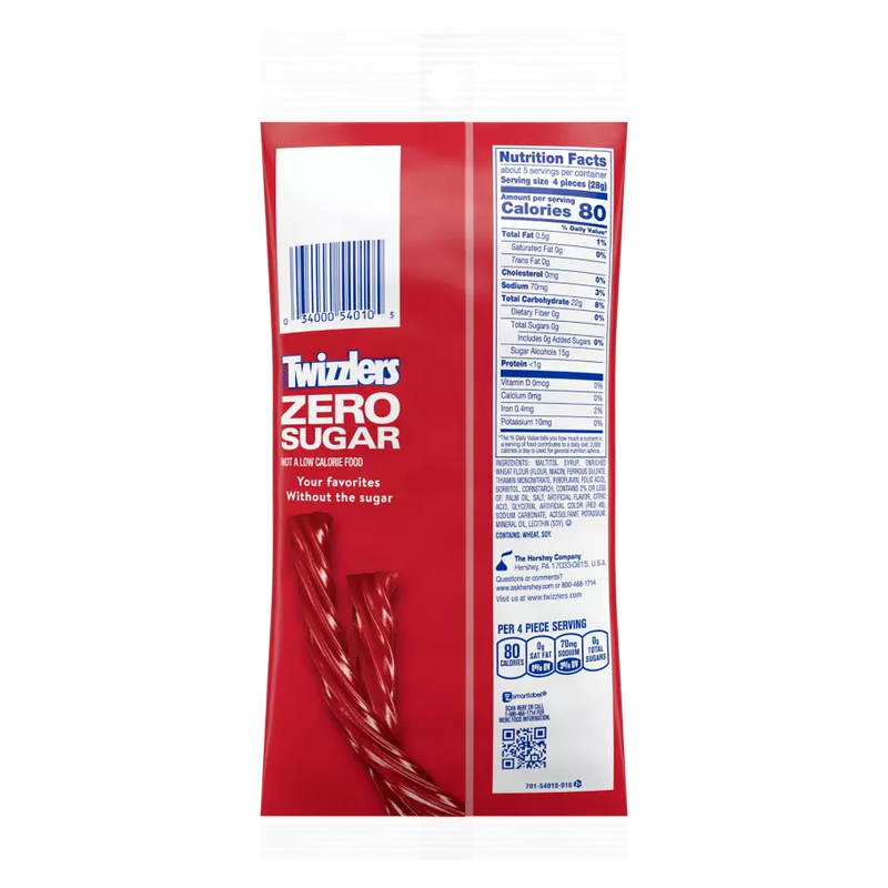 TWIZZLERS Strawberry SUGAR-FREE 141g