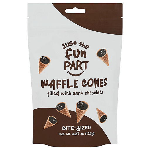 Just The Fun Part Waffle Cones - Dark Chocolate 70g