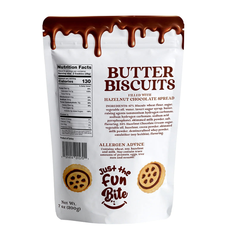 Just The Fun Part - Butter Biscuits Hazelnut Chocolate Spread 200g