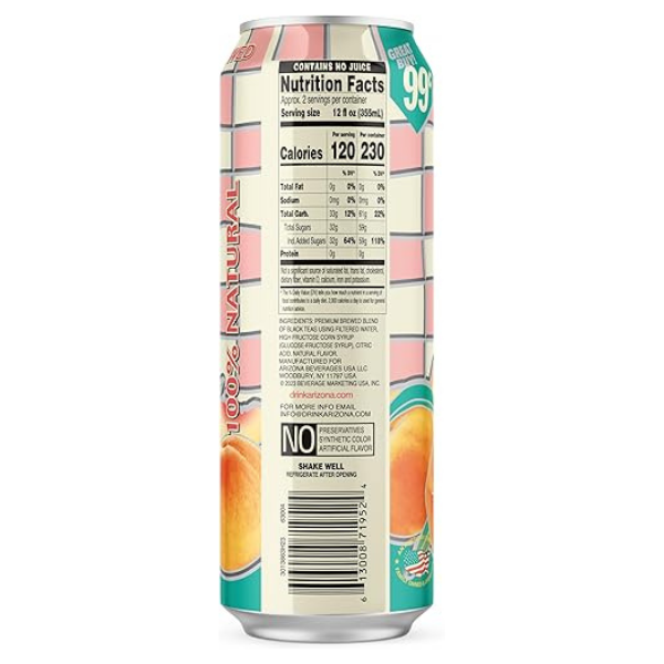 ARIZONA Peach Iced Tea - 650ml