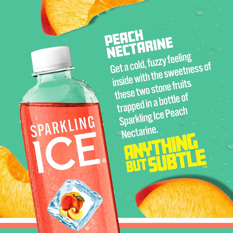 SPARKLING ICE Peach Nectarine 503ml | Sugar Free | BUY 1 GET 1 FREE