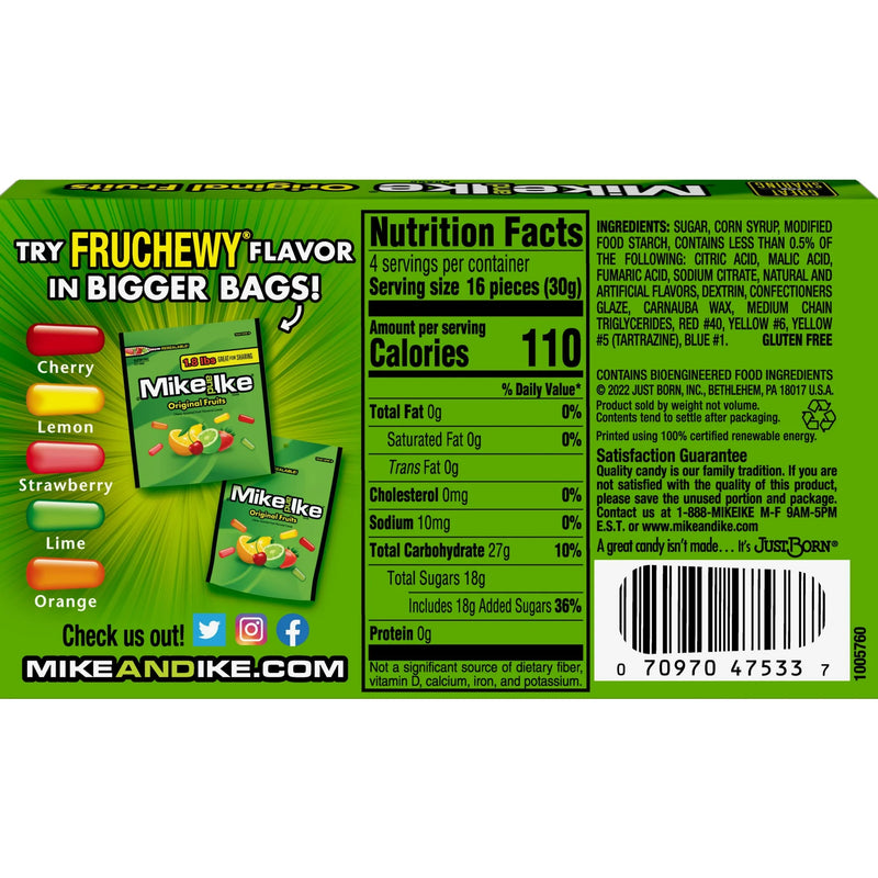 Mike and Ike Video Box Original Fruits | 120g