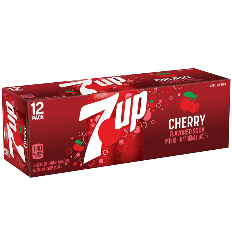 7UP Cherry 355ml - Per Case x12
