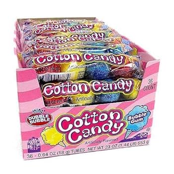 DUBBLE BUBBLE Tube Cotton Candy | 4pc