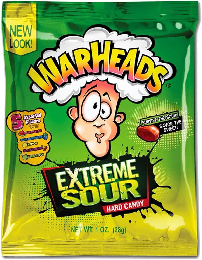 WARHEADS Extreme Sour Hard Candy - 28g