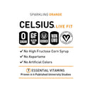 CELSIUS Sparkling Orange | Sugar Free Energy Drink 355ml
