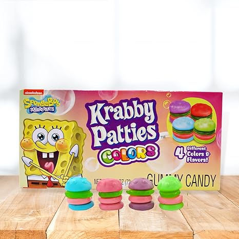 Krabby Patties Colors Candy Video Box | 72g