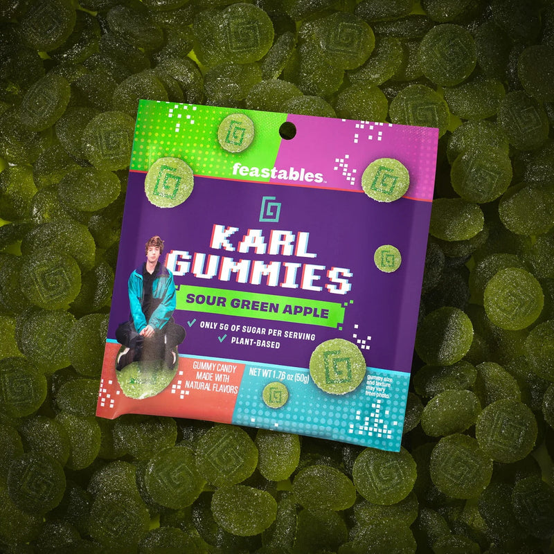 Feastables x KARL GUMMIES Sour Green Apple