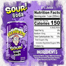 WARHEADS Grape Sour Soda - 355ml