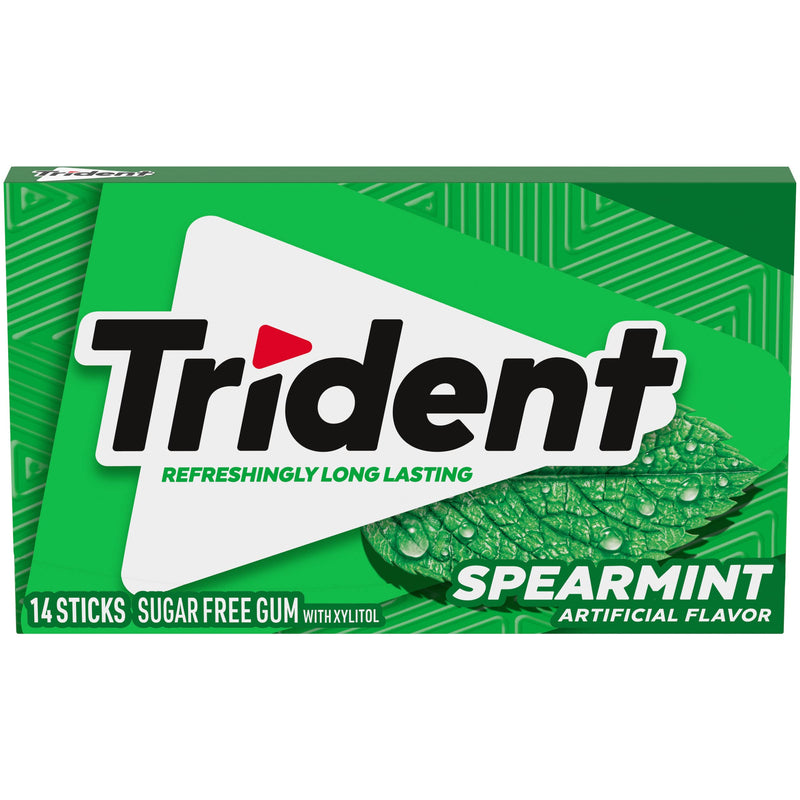 TRIDENT Gum Spearmint| 14 Pieces