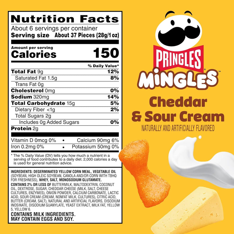 PRINGLES Mingles - Cheddar Sour Cream 56.6g
