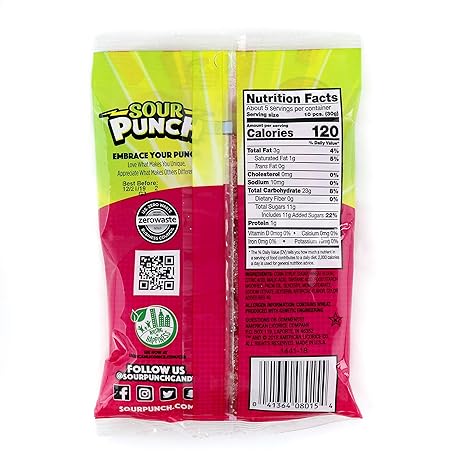 SOUR PUNCH Bites Strawberry 141g