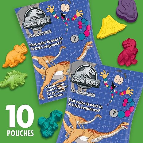 JURASSIC WORLD Fruit Snacks 226g - 10 Pack