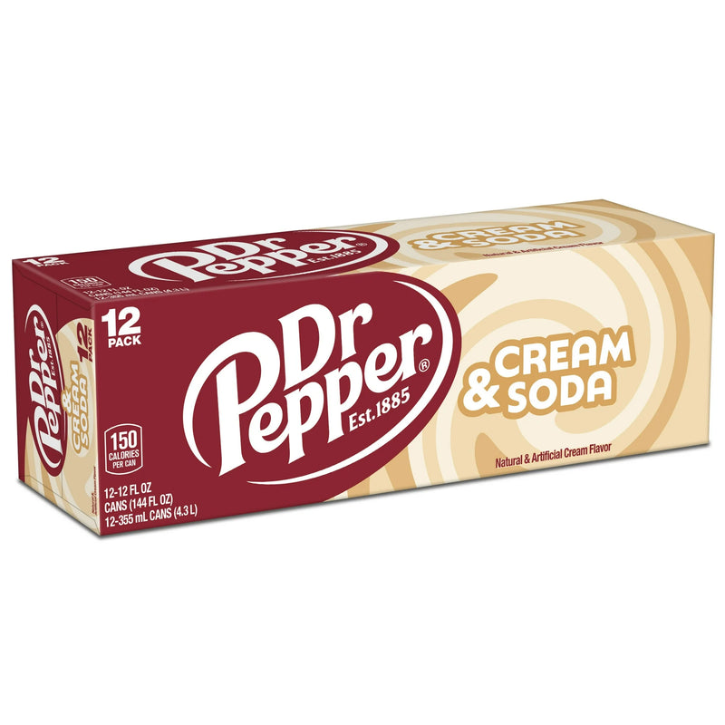 Dr Pepper Cream Soda | 12 Pack Case