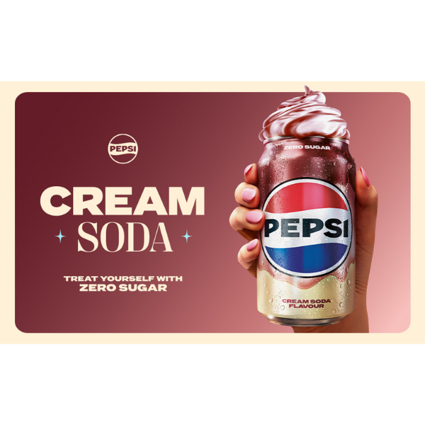 PEPSI Zero Sugar Cream Soda 330ml