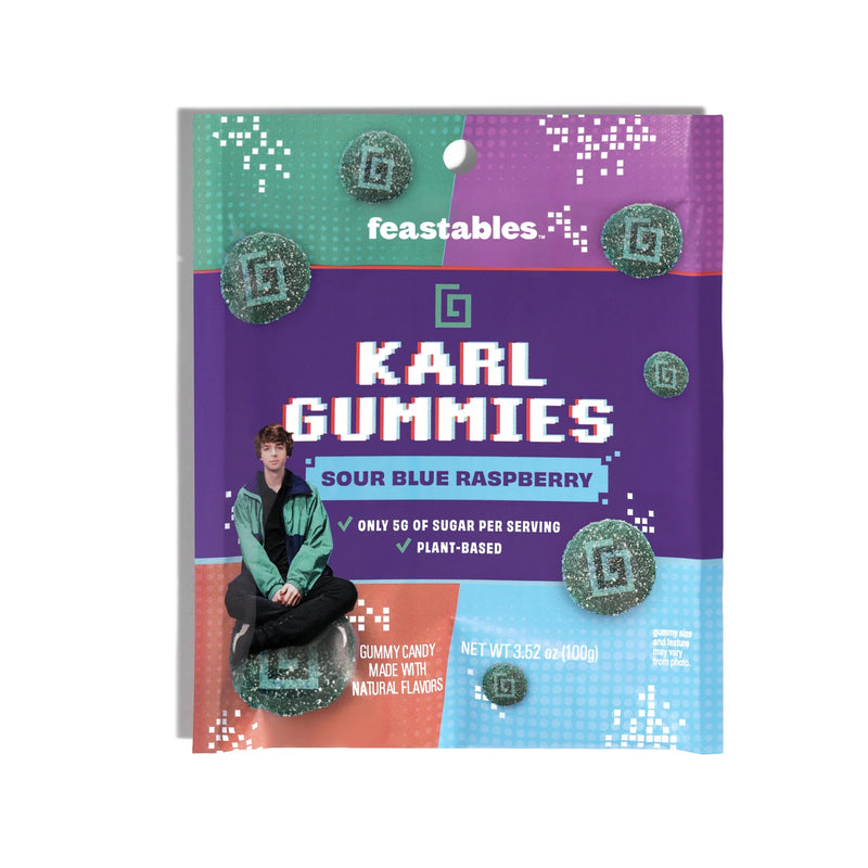 Feastables x KARL GUMMIES Sour Blue Raspberry