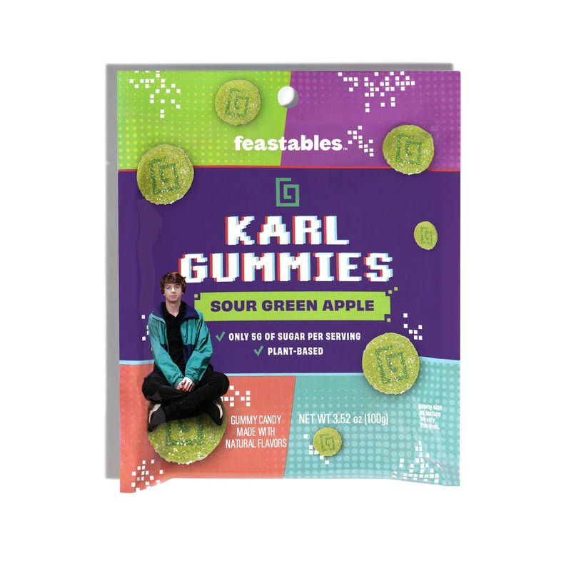 Feastables x KARL GUMMIES Sour Green Apple