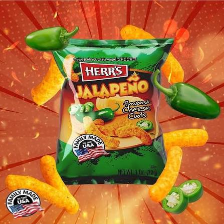 Herr's Cheese Curls Jalapeno 28g | BUY 1 GET 1 FREE
