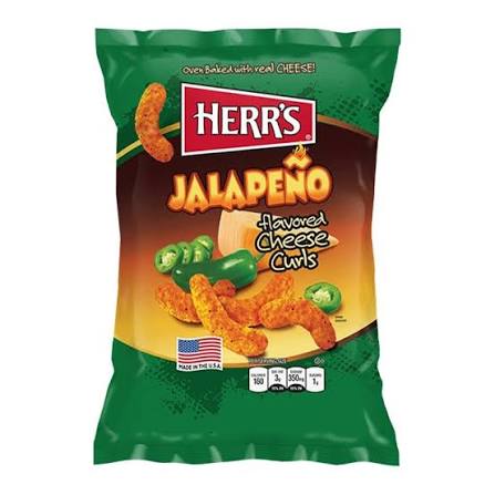 Herr's Cheese Curls Jalapeno 28g | BUY 1 GET 1 FREE