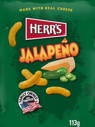 Herr's Cheese Curls Jalapeno 28g | BUY 1 GET 1 FREE