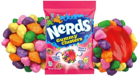NERDS Gummy Clusters Rainbow - 85g Bag
