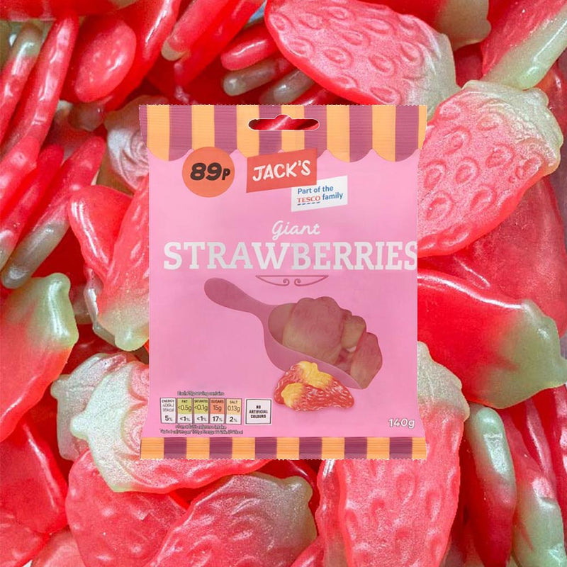 Jack's Giant Strawberries | Gummies | 140g