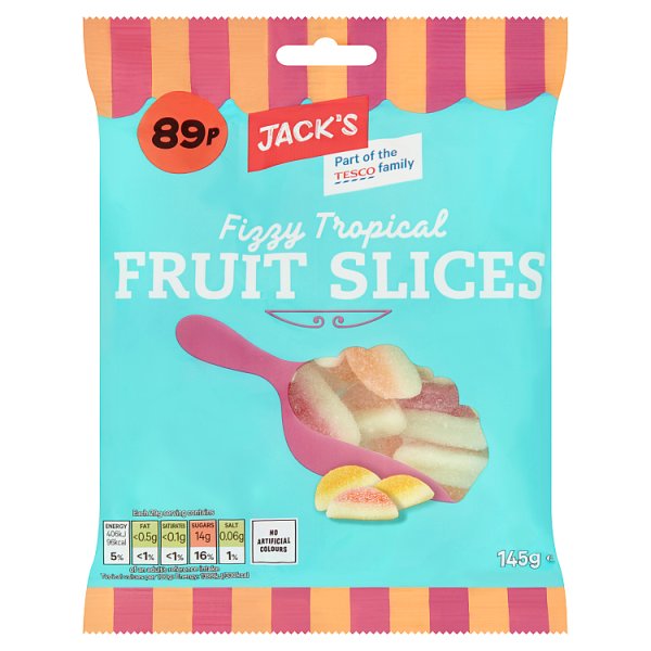 Jack's Fizzy Tropical Fruit Slices | 145g