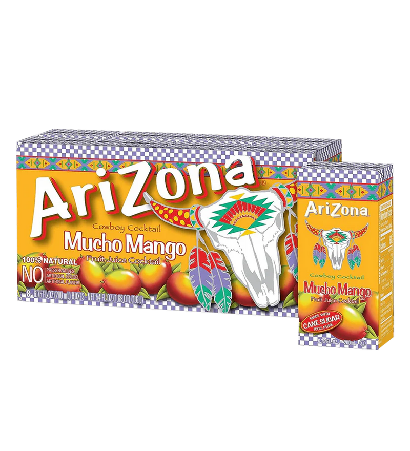 ARIZONA Mucho Mango - 200ml Tetra Box 8pk