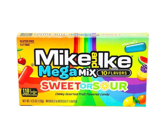 Mike and Ike Video Box Sweet & Sour | 120g