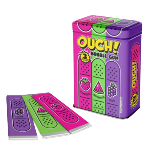 OUCH! Bubble Gum Asst Tin