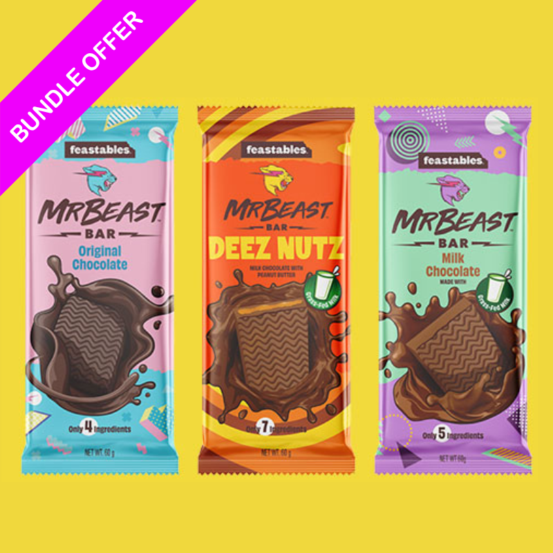 Mr Beast x Feastables Chocolate Bundle