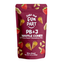 JFP Waffle Cones - Milk Choc Peanut Butter & Strawberry Jam 120g