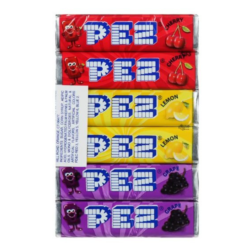 PEZ Candy Rolls Fruit 6pk