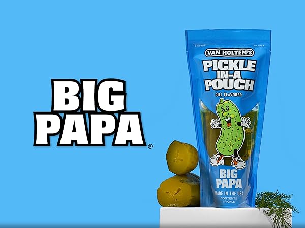 VAN HOLTENS Big Papa Dill Pouched Pickle | Jumbo | BUY 1 GET 1 FREE