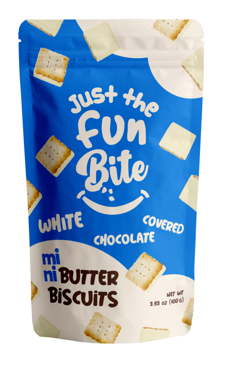JFP - Mini Biscuits Covered in White Choc 100g