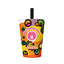 Os BUBBLE Popping Boba - Lychee Mango Green Tea 350ml
