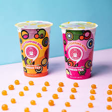 Os BUBBLE Popping Boba - Lychee Mango Green Tea 350ml