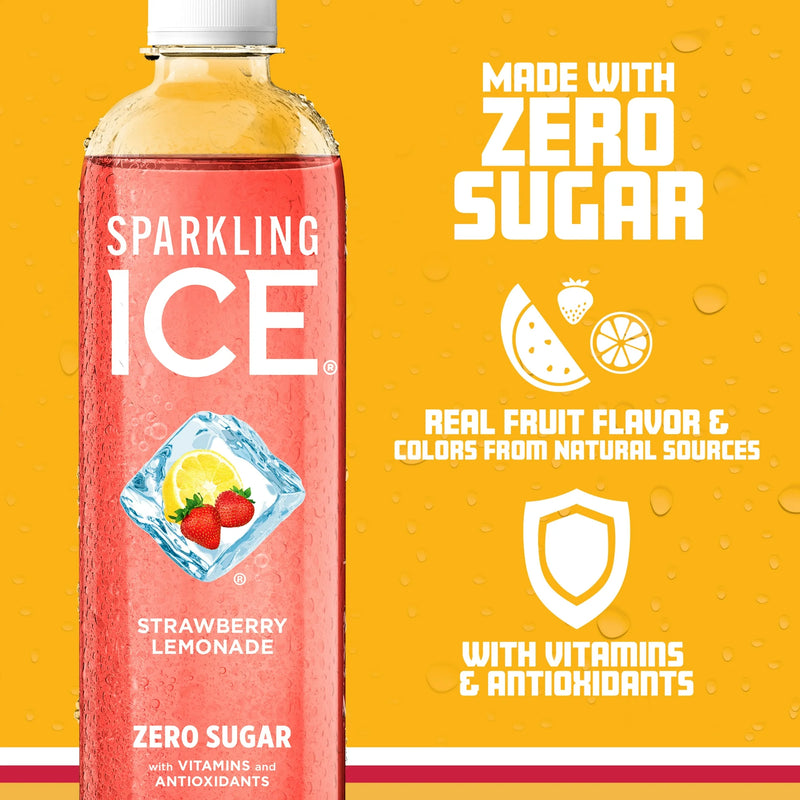 SPARKLING ICE Strawberry Lemonade 503ml | Sugar Free | BUY 1 GET 1 FREE