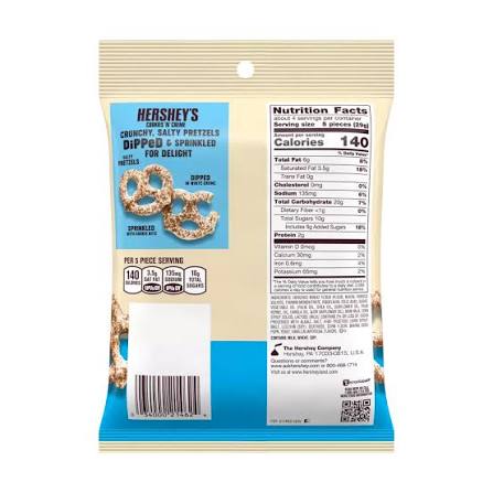 Hershey's Dipped Pretzels Cookies 'n Creme 120g