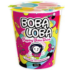 BOBA LOBA Popping Boba - Strawberry Lychee 350ml