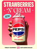 PEPSI Zero Sugar Strawberries & Cream 330ml