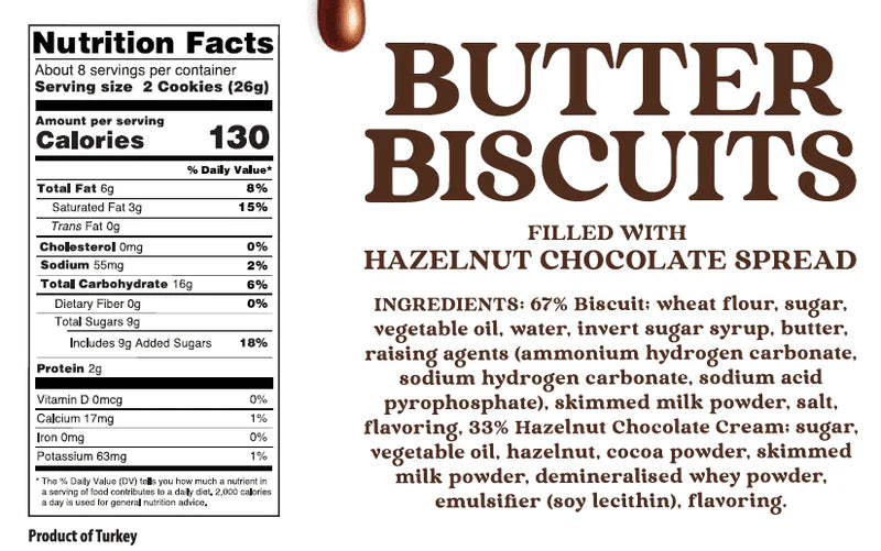 Just The Fun Part - Butter Biscuits Hazelnut Chocolate Spread 200g