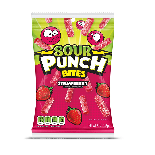 Sour Punch Bites Strawberry PegBag - 141g