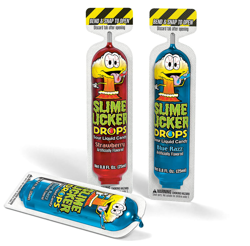 TOXIC WASTE Slime Licker Drops - Blue Razz/Strawberry