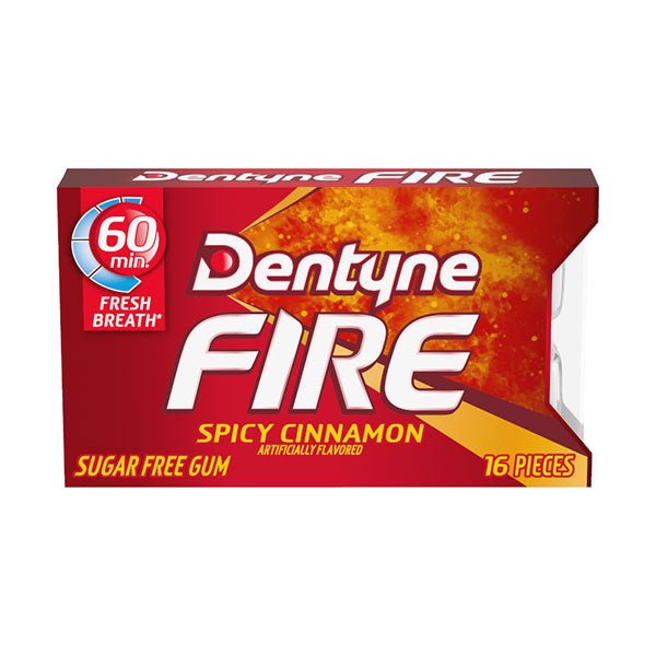DENTYNE Fire Split-2-Fit Cinnamon | 16 Pieces - SweetieShop