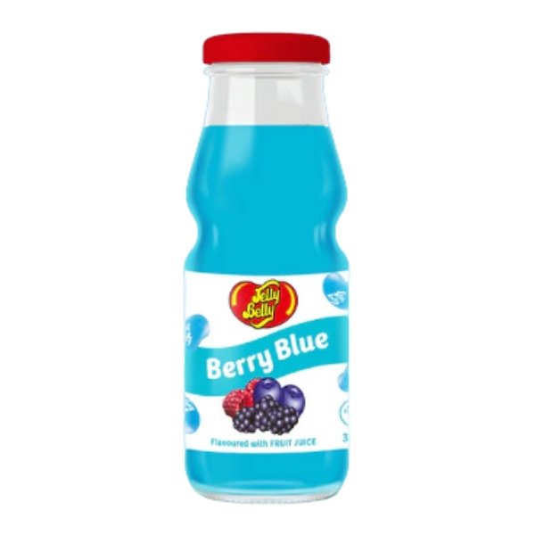 JELLY BELLY Berry Blue Fruit Drink | 330ml Glass Bottle - SweetieShop