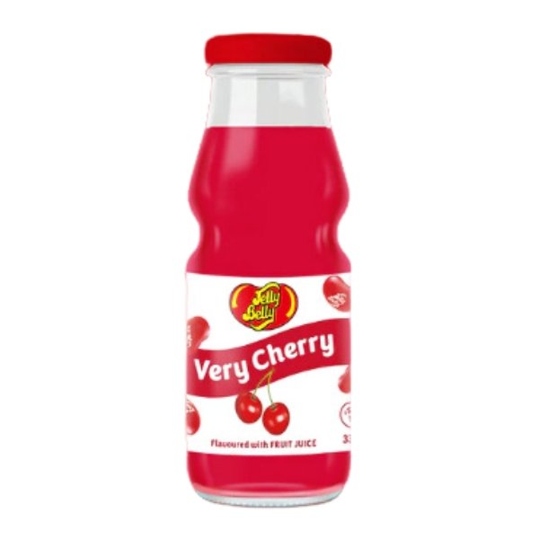 JELLY BELLY Very Cherry Fruit Drink | 330ml Glass Bottle - SweetieShop