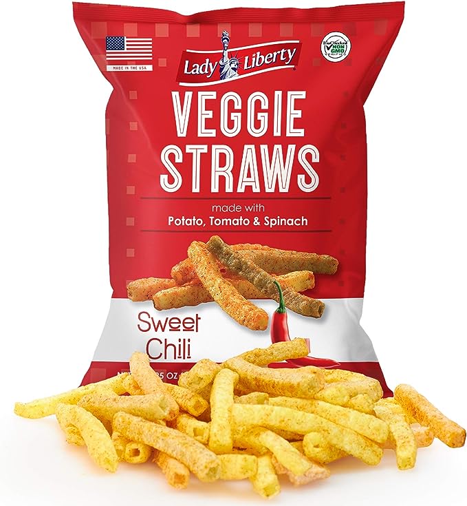 LADY LIBERTY Veggie Straws Sweet Chilli 35g - SweetieShop